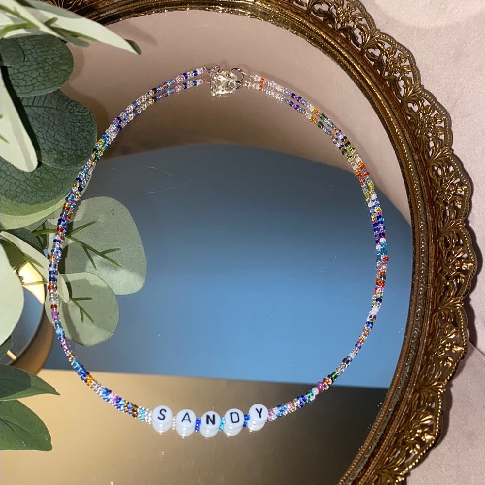 Sandy Beaded Necklace